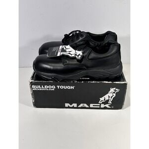 Mack Boss Black Leather Composite Toe Safety Work Shoes MKBOSS-BBF Mens 10.5 W